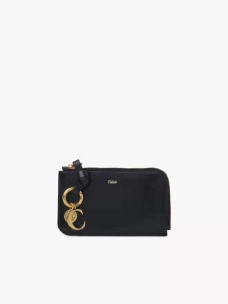 Alphabet purse in shiny leather