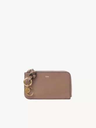 Alphabet purse in shiny leather