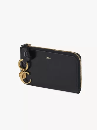 Alphabet purse in shiny leather