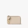 Alphabet wallet in grained leather