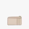 Alphabet wallet in grained leather