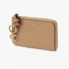 Alphabet wallet in grained leather
