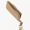 Alphabet wallet in grained leather