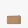 Alphabet wallet in grained leather