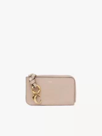 Alphabet wallet in shiny leather