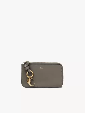 Alphabet wallet in shiny leather