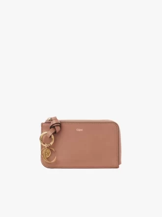 Alphabet wallet in shiny leather