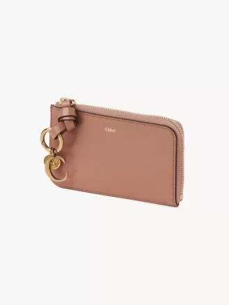 Alphabet wallet in shiny leather