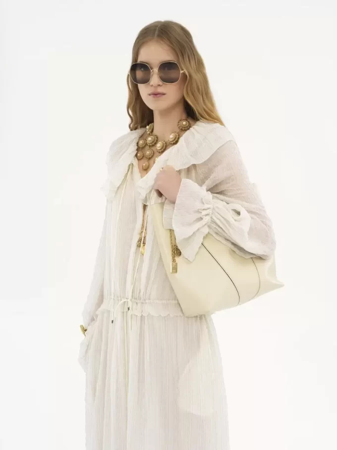 Chloé Spin tote bag in grained leather