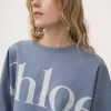Cropped boxy logo T-shirt in cotton jersey Cropped boxy logo T-shirt in cotton jersey