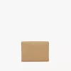 Envelope card holder in grained leather