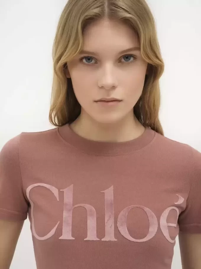 Fitted T-shirt in cotton jersey