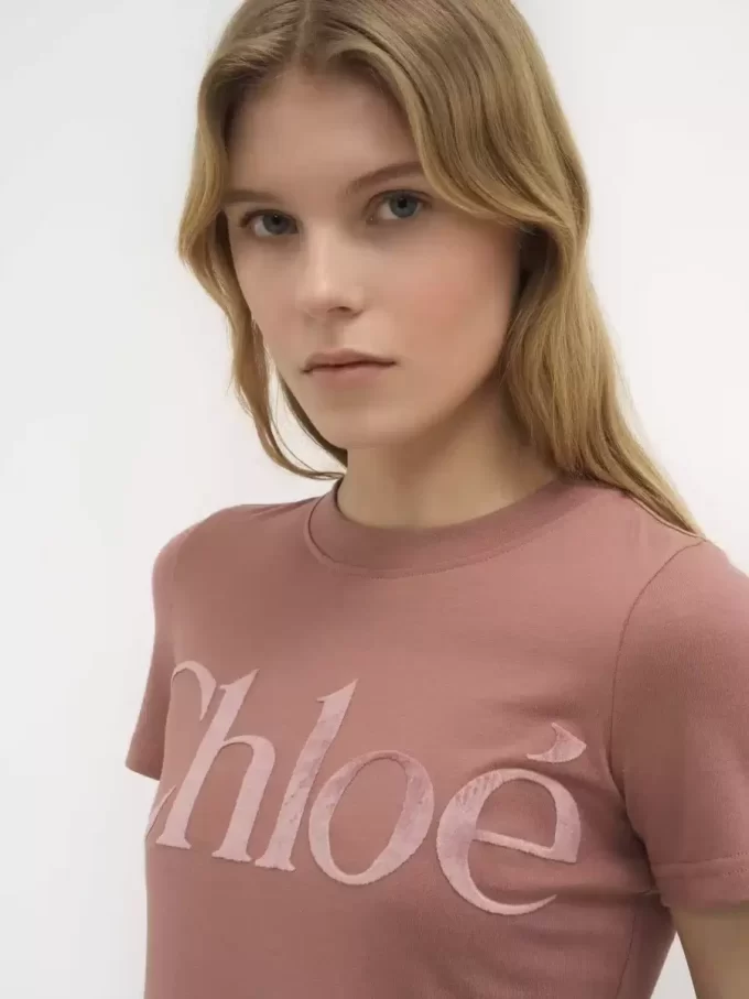 Fitted T-shirt in cotton jersey