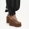 Fluid pleated pants in silk charmeuse