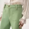 Gathered blouse in silk mousseline & lace