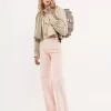 High-rise flare jeans in denim