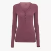 Henley shirt in a merino wool knit