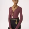 Henley shirt in a merino wool knit