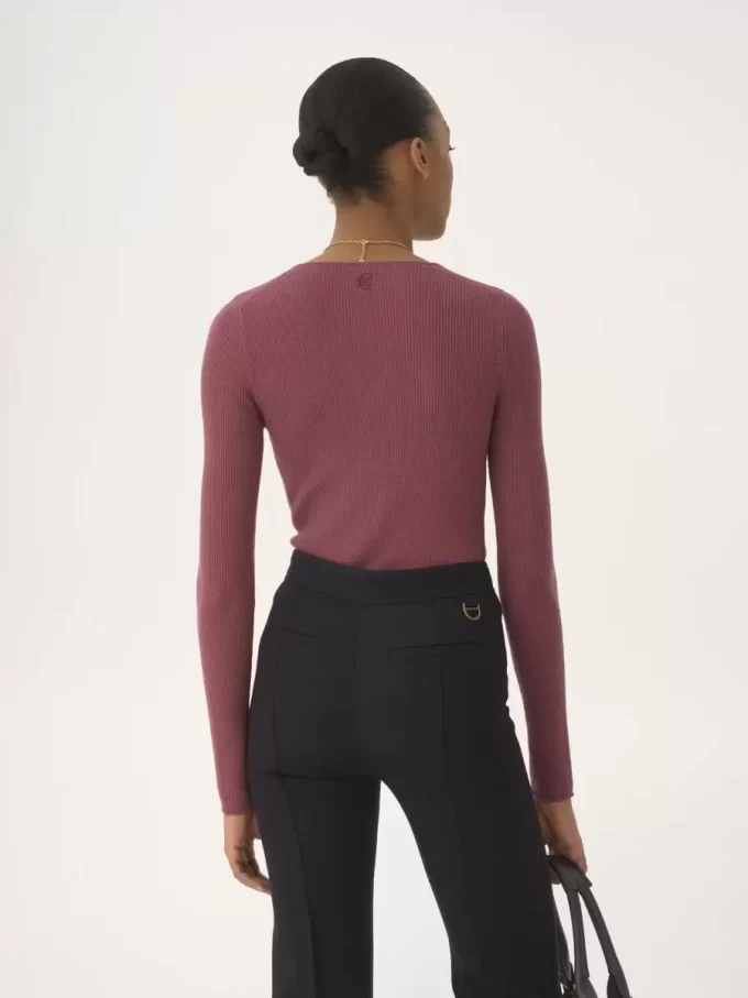 Henley shirt in a merino wool knit