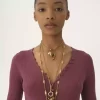 Henley shirt in a merino wool knit