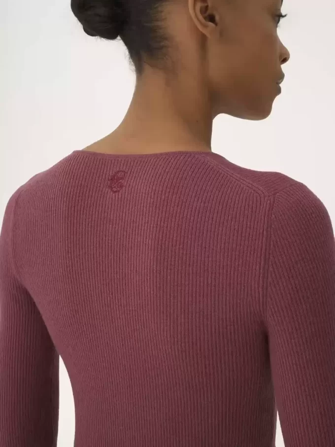 Henley shirt in a merino wool knit
