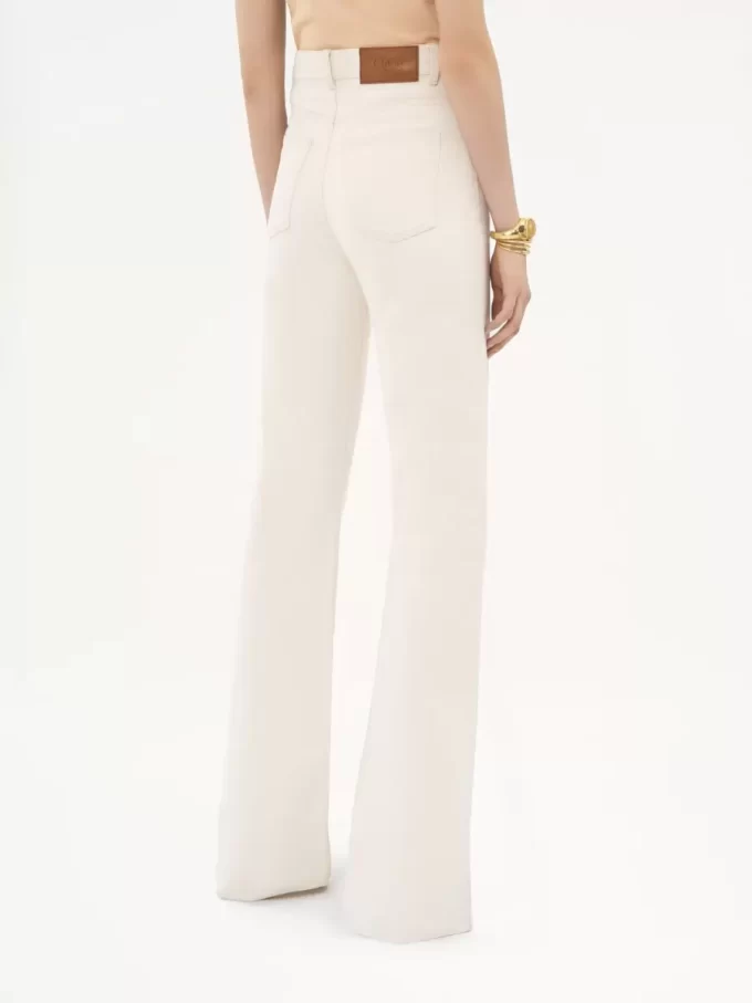 High-rise flare jeans in denim