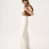 High-rise flared pants in cotton canvas High-rise flared pants in cotton canvas