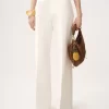 High-rise flared pants in cotton canvas High-rise flared pants in cotton canvas