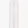High-rise wide-leg jeans in denim