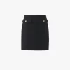 Knee-length skirt in wool bouclette