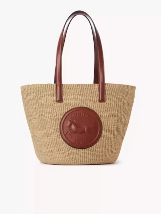 Large Horse Medal Basket in natural fibers