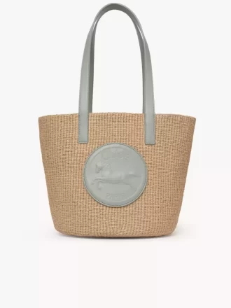 Large Horse Medal basket in natural fibers