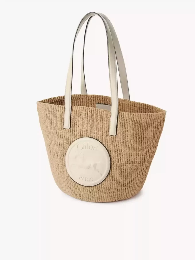Large Horse Medal Basket in natural fibers