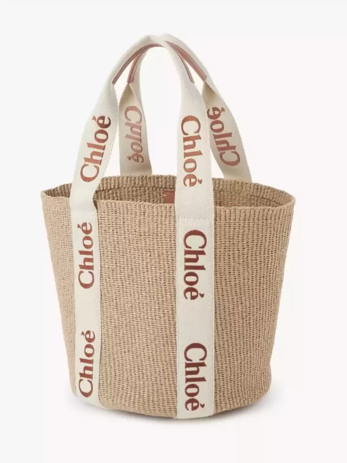 Large Woody basket in natural fibers