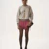 Logo sweater in cotton fleece mix