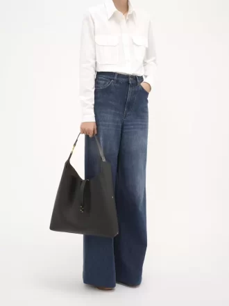 Marcie hobo bag in grained leather