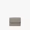 Mini Alphabet tri-fold in grained leather