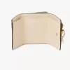 Mini Alphabet tri-fold in grained leather