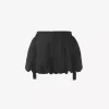 Mini bloomer shorts in washed silk habotai