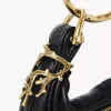 Mini Bracelet Hobo bag in grained leather