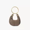 Mini Bracelet Hobo bag in suede leather