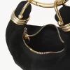 Mini Bracelet Hobo bag in suede leather Mini Bracelet Hobo bag in suede leather