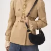 Mini Bracelet Hobo bag in suede leather Mini Bracelet Hobo bag in suede leather