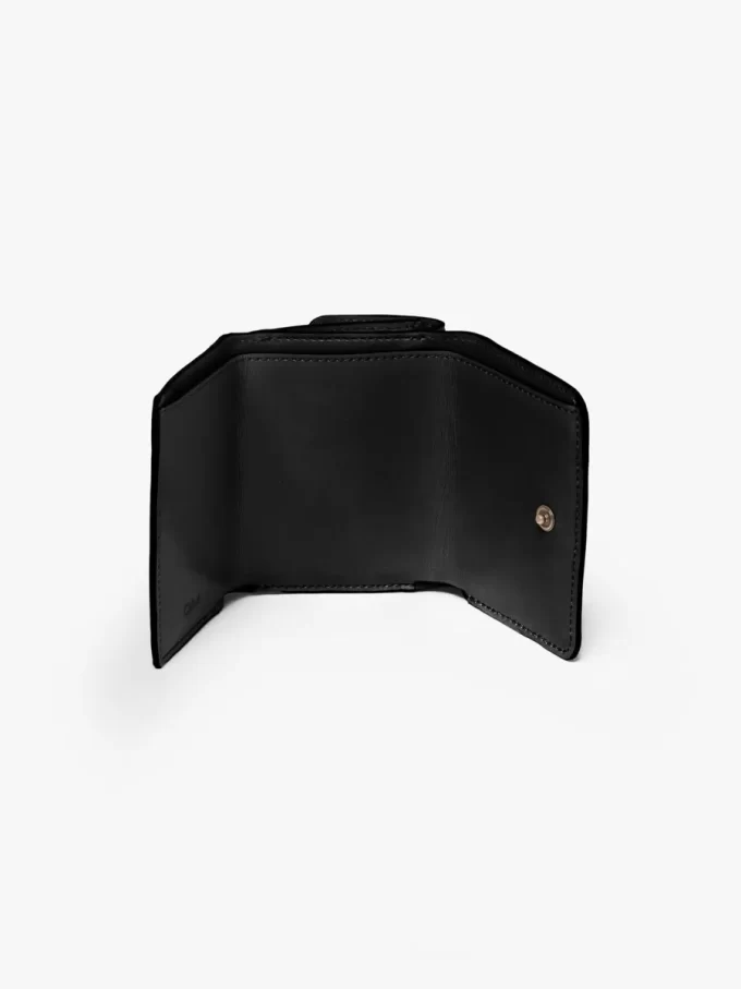 Mini Chloé Iconic tri-fold in shiny leather