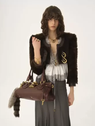 Paddington bag in grained leather