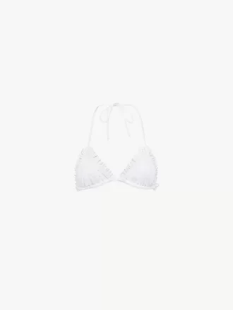Ruffled bikini top