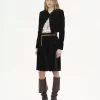 Scalloped Spencer jacket in velvet