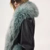 Short coat in leather Short coat in leather