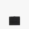 Small Alphabet tri-fold in croco-effect leather