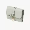 Small Alphabet tri-fold in grained leather
